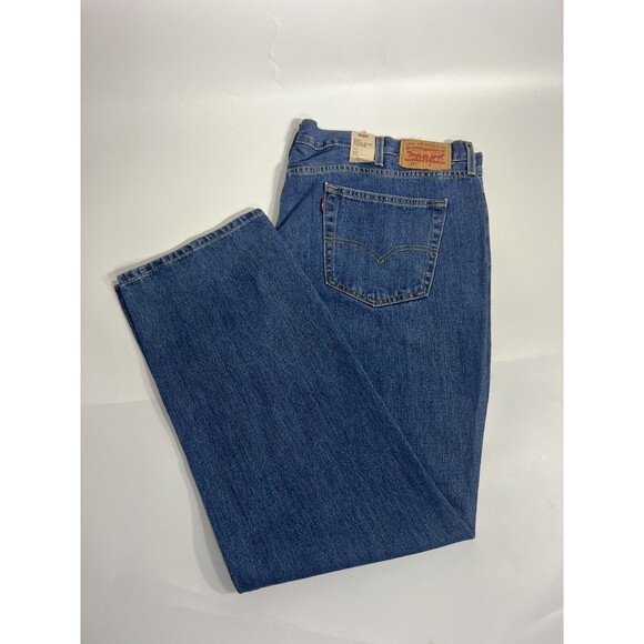 BIG & TALLLEVI'S 541 ATHLETIC BLUE DENIM JEANS MENS SIZE 50X30 ZIP FLY NEW NWT